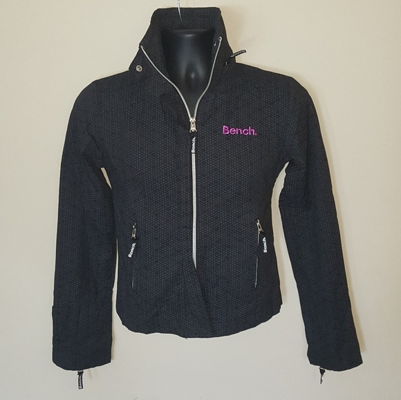 Bench Jacket Black Purple Women's Small Light Airy - Picture 3 of 3